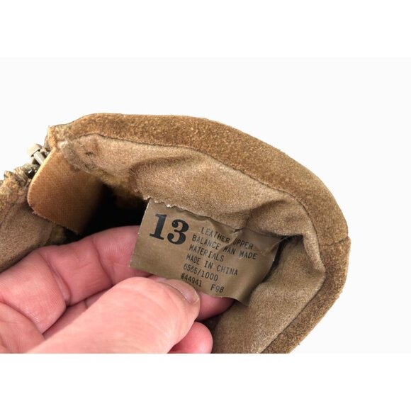 TOTES QUILTED TAN SUEDE LEATHER MEN'S SHORT BOOTS - 13 - Picture 5 of 8